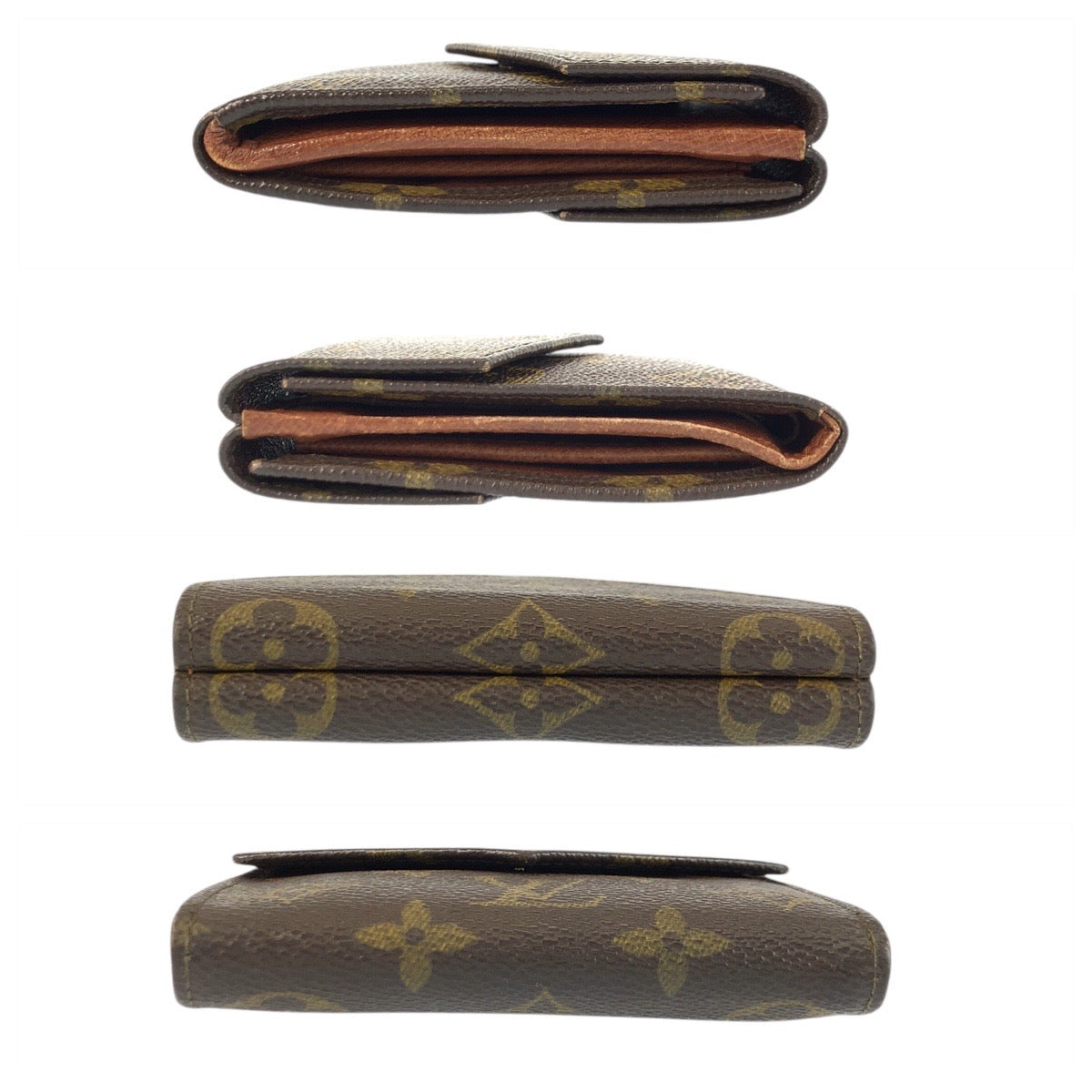 23711
LOUIS VUITTON ルイヴィトン モノグラム ポルトモネビエ カルトクレディ ブラウン ゴールド金具 PVC M61660 折り財布 コンパクトウォレット レディース AB14