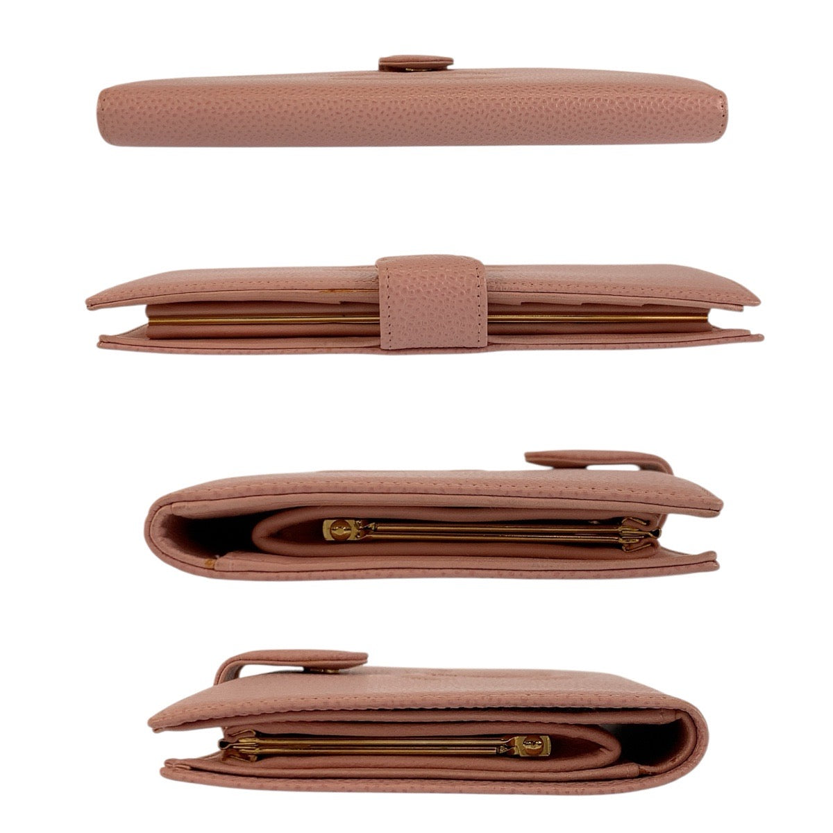 23750
CHANEL Vintage Coco Mark Pink Gold Hardware Leather Long Wallet Long Wallet Ladies A63