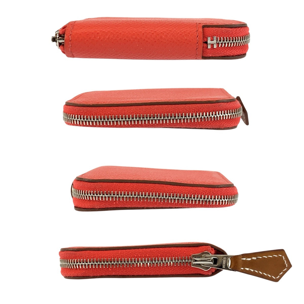 23956
HERMES エルメス アザップ コンパクトミニ シルクイン ジャイプール シルバー金具 ヴォーエプソン コインケース 小銭入れ T刻印 レディース ABP42