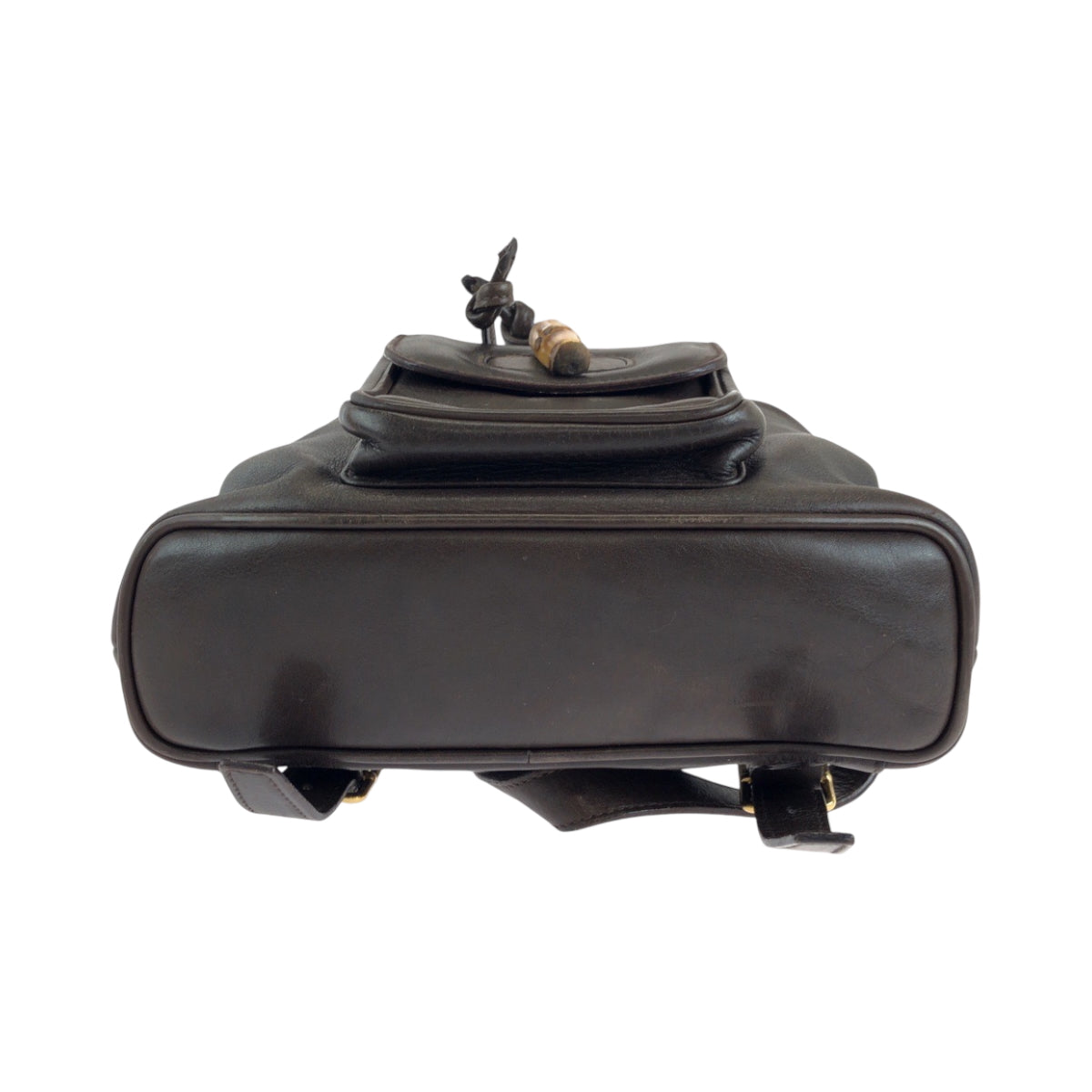 23972
GUCCI グッチ ヴィンテージ バンブー ダークブラウン ブラウン ゴールド金具 レザー 003 2852 リュックサック バックパック レディース AB