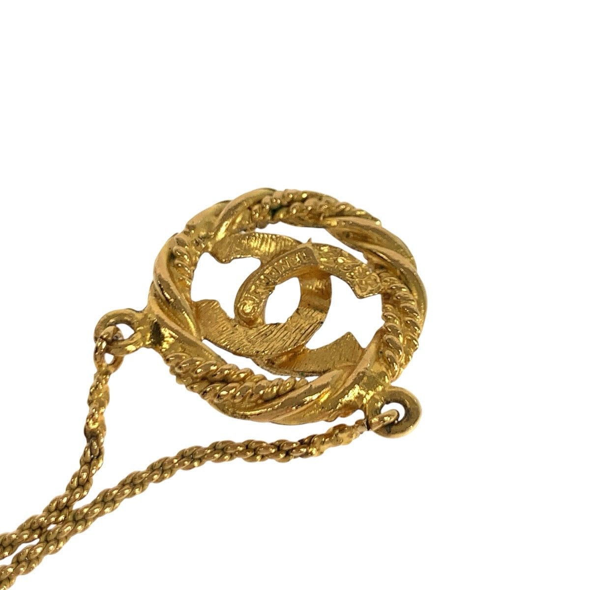 24001
CHANEL シャネル ヴィンテージ ココマーク ゴールド メタル ネックレス ペンダント レディース ABP50