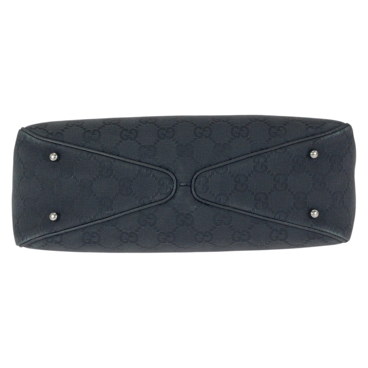 24070
GUCCI グッチ ブラック 黒 シルバー金具 GGキャンバス / レザー 113019 トートバッグ ショルダーバッグ レディース AB28