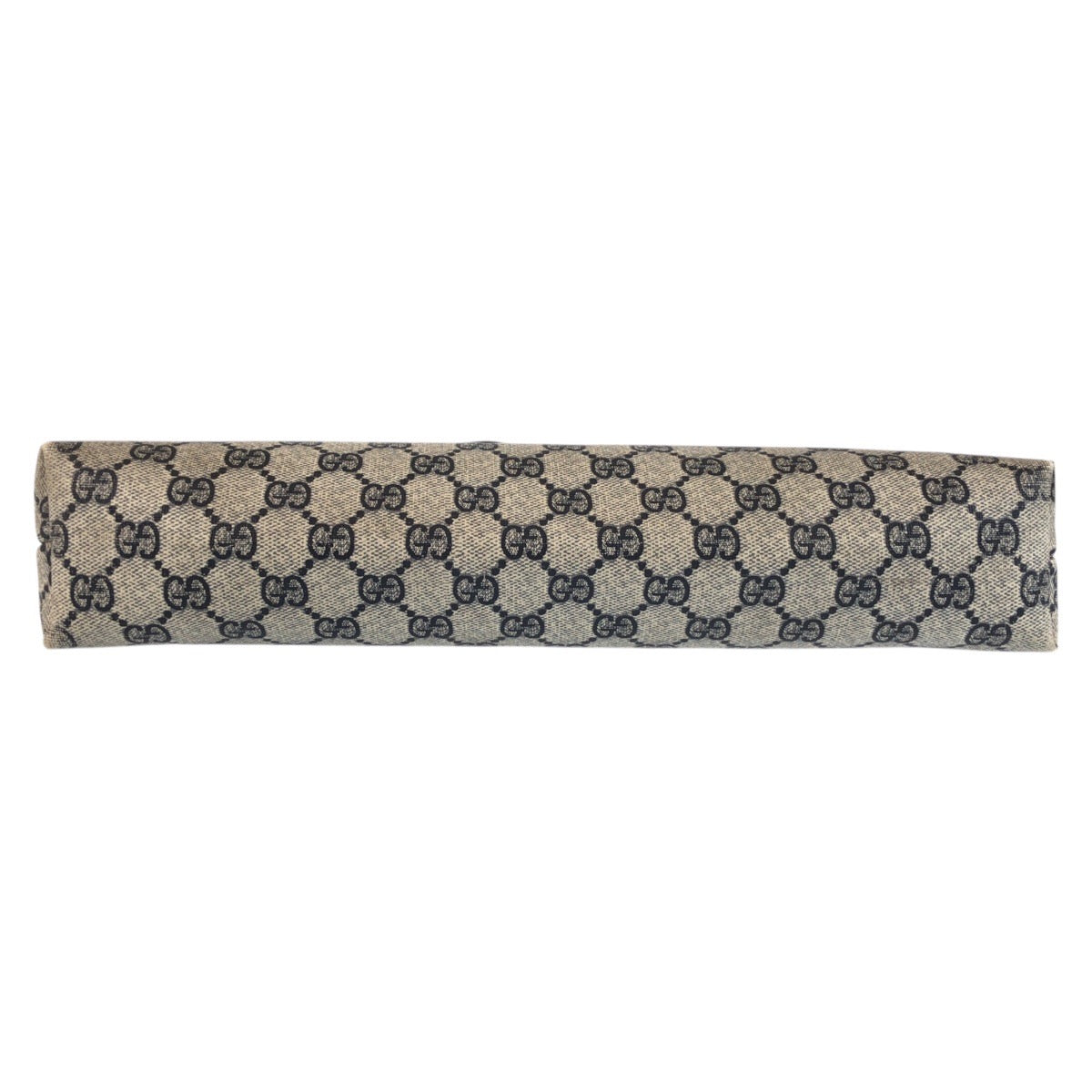 24090
GUCCI Vintage Sherry Line Gray Navy Gold Hardware GG Supreme Canvas Tote Bag Shoulder Bag Women's AB19