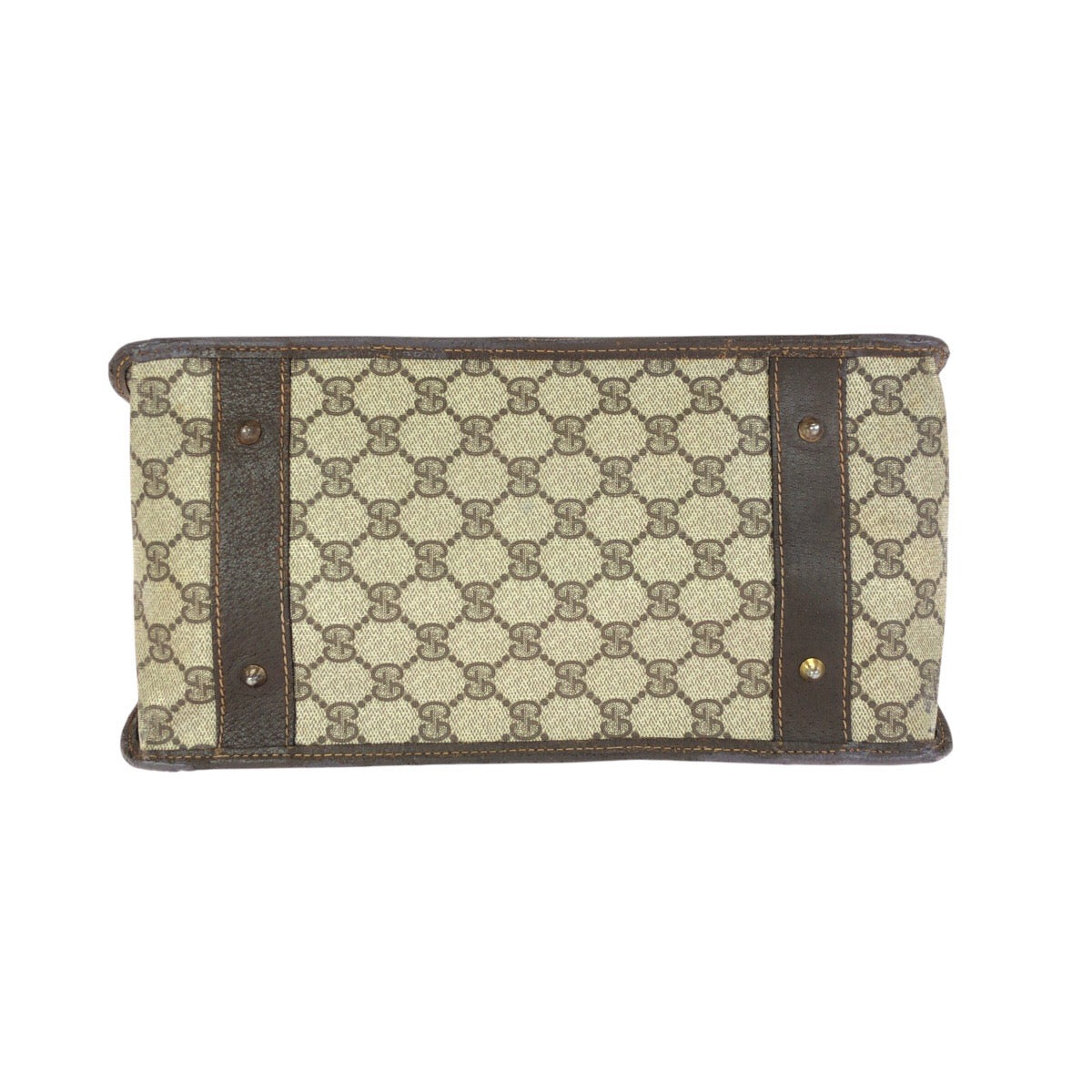 24100
GUCCI グッチ ヴィンテージ シェリーライン ベージュ ブラウン ゴールド金具 GGスプリームキャンバス / レザー 24 02 1886 ハンドバッグ トートバッグ レディース AB30