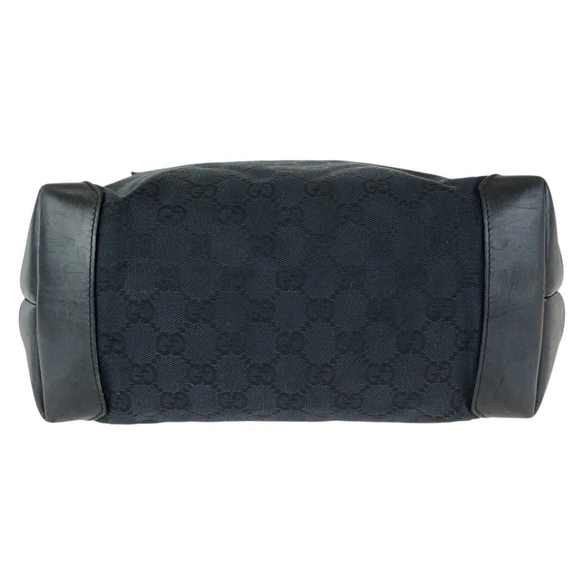 24115
GUCCI グッチ ブラック 黒 シルバー金具 GGキャンバス / レザー 019 0401 トートバッグ ショルダーバッグ レディース AB28