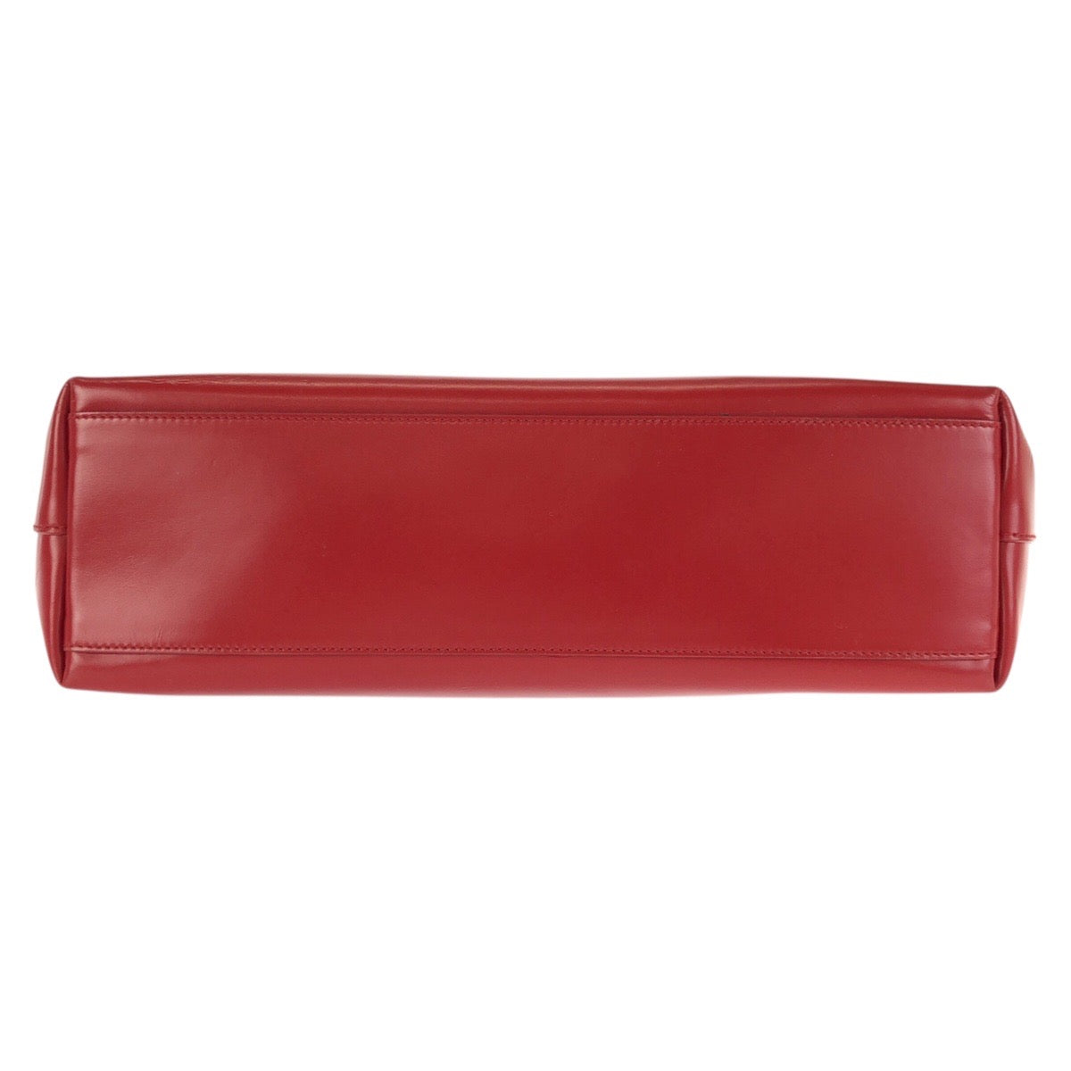 24132
PRADA プラダ ロゴ型抜き レッド シルバー金具 レザー トートバッグ ハンドバッグ レディース ABP42