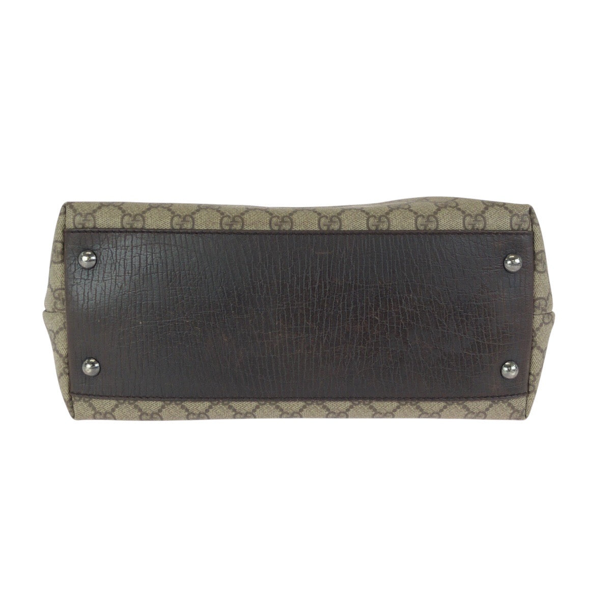 24134
GUCCI グッチ ブラウン ダークブラウン シルバー金具 GGスプリームキャンバス / レザー 131220 トートバッグ ショルダーバッグ レディース AB35