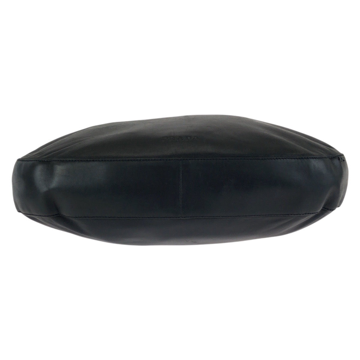 24200
PRADA プラダ ブラック 黒 シルバー金具 レザー / プラスチック ショルダーバッグ レディース AB35