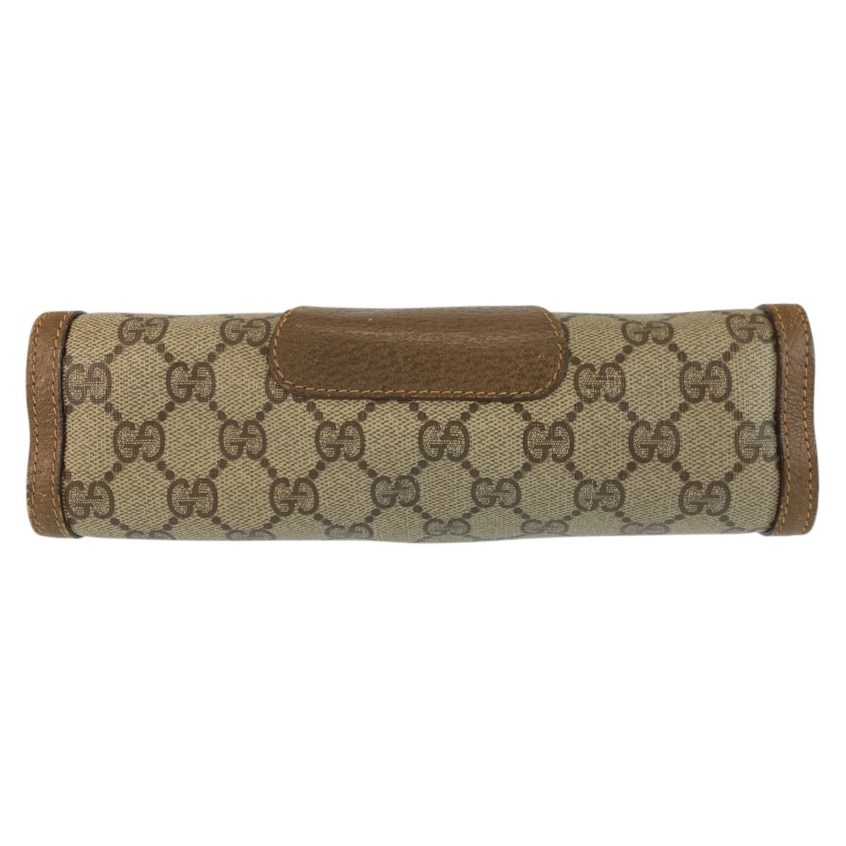 24204
GUCCI グッチ ヴィンテージ シェリーライン ベージュ ブラウン GGスプリームキャンバス / レザー 89 01 032 クラッチバッグ セカンドバッグ メンズ AB23