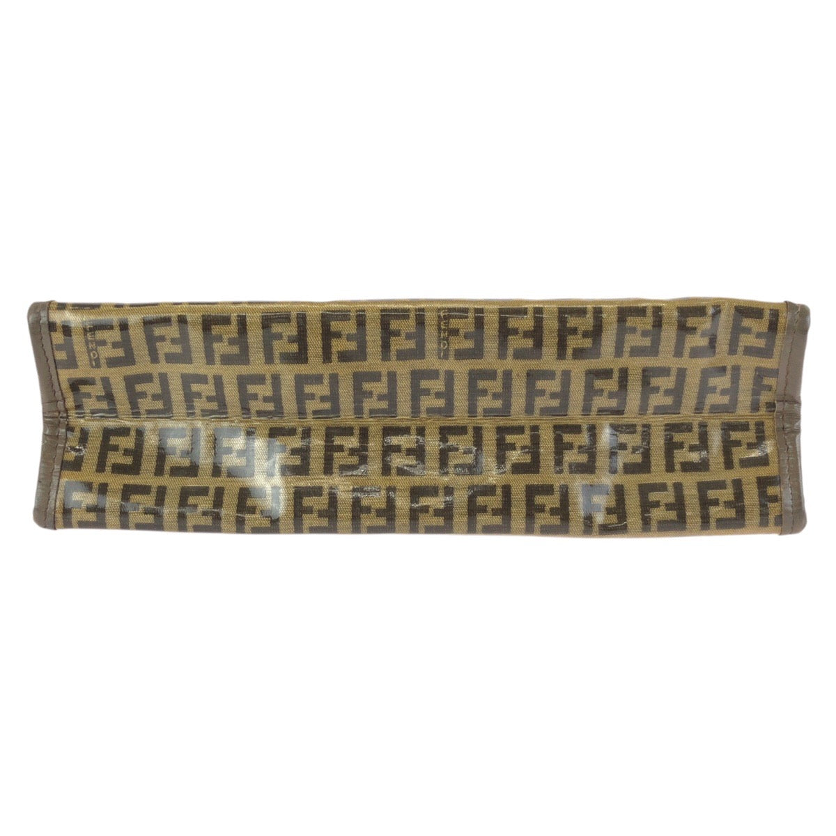 24237
FENDI フェンディ ズッキーノ ブラウン PVC / レザー クラッチバッグ セカンドバッグ 男女兼用 メンズ ABP23