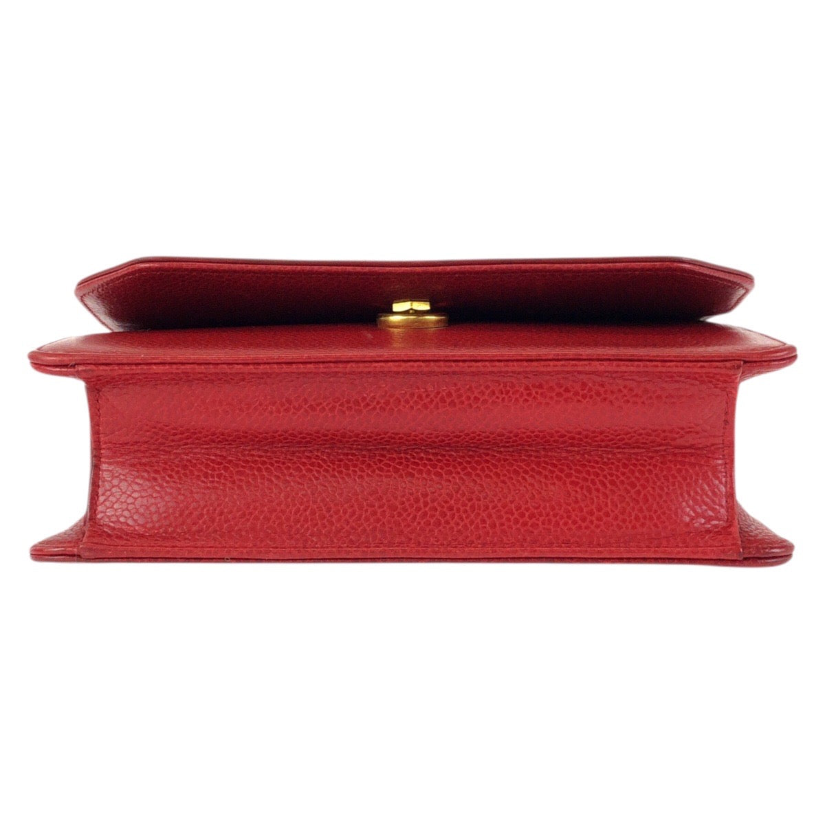 24263
Christian Dior クリスチャンディオール ヴィンテージ レッド ゴールド金具 レザー ショルダーバッグ ポシェット レディース ABP42