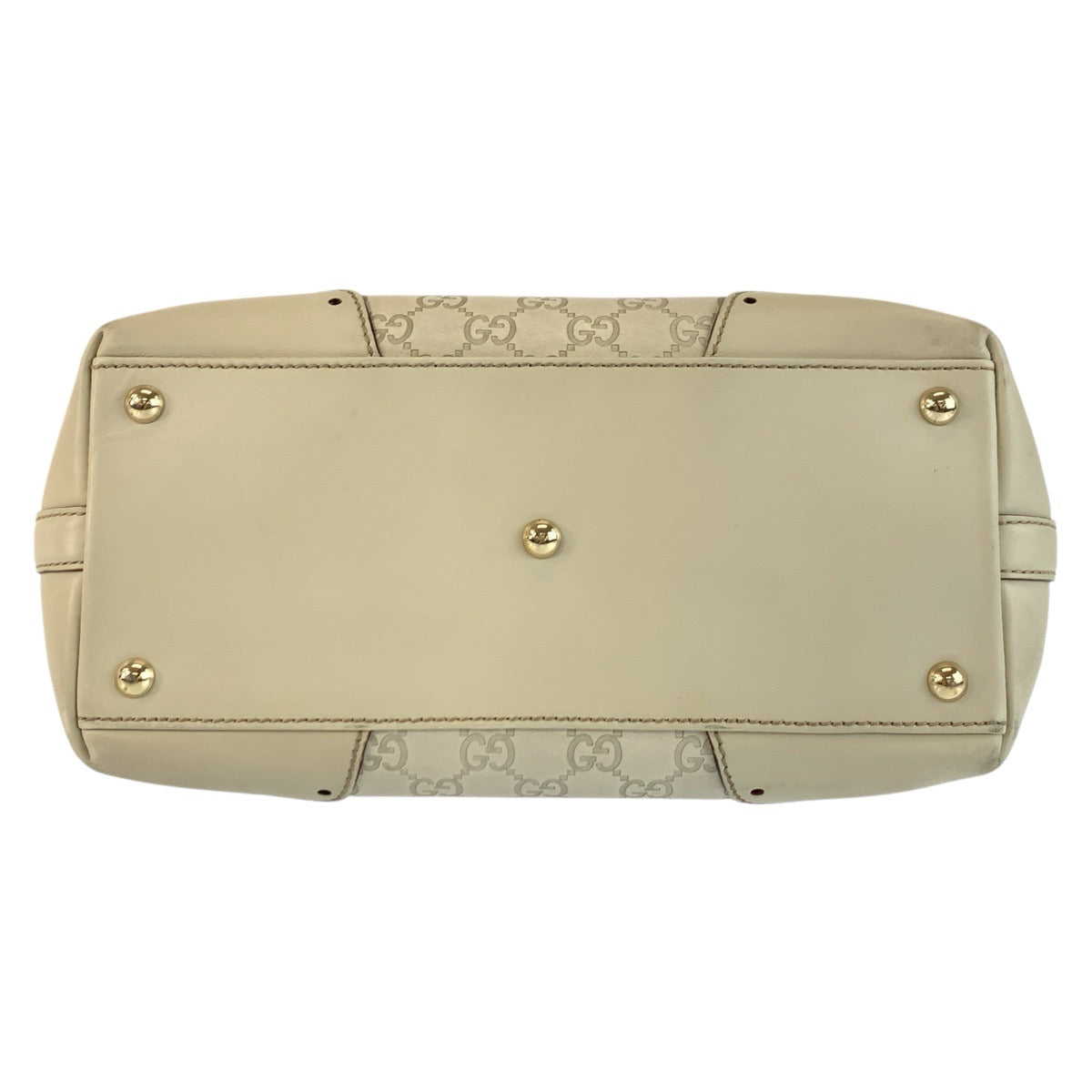 24349
GUCCI グッチ グッチシマ アイボリー ゴールド金具 レザー 145993 トートバッグ ショルダーバッグ レディース AB35
