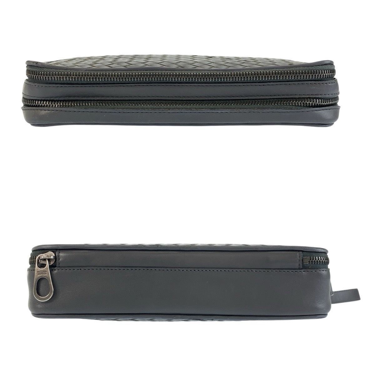 24359
BOTTEGAVENETA ボッテガヴェネタ イントレチャート グレー レザー B03066889Y クラッチバッグ セカンドバッグ メンズ AB30