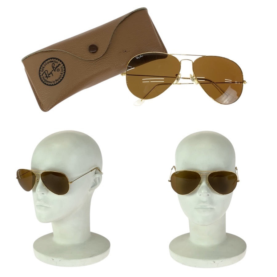24439
Ray-Ban レイバン ヴィンテージ B&L RAY-BAN U.S.A ブラウン ゴールド金具 メタル 62□14 サングラス メガネ 男女兼用 ティアドロップ レディース ABP21