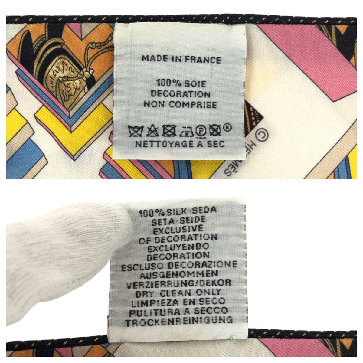 24491
HERMES エルメス ツイリー スプリング・スプリング ピンク ベージュ ブルー シルク スカーフ リボンスカーフ レディース ABP20