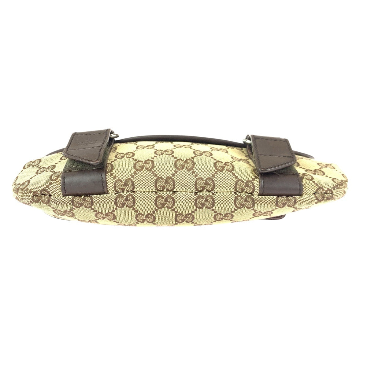 24505
GUCCI グッチ ベージュ ブラウン シルバー金具 GGキャンバス / レザー 145851 ボディバッグ ウエストバッグ レディース ABP28