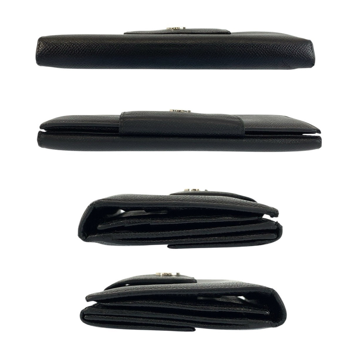 24531
BVLGARI ブルガリ クラシコ ブラック 黒 シルバー金具 レザー 長財布 ロングウォレット メンズ ABP12