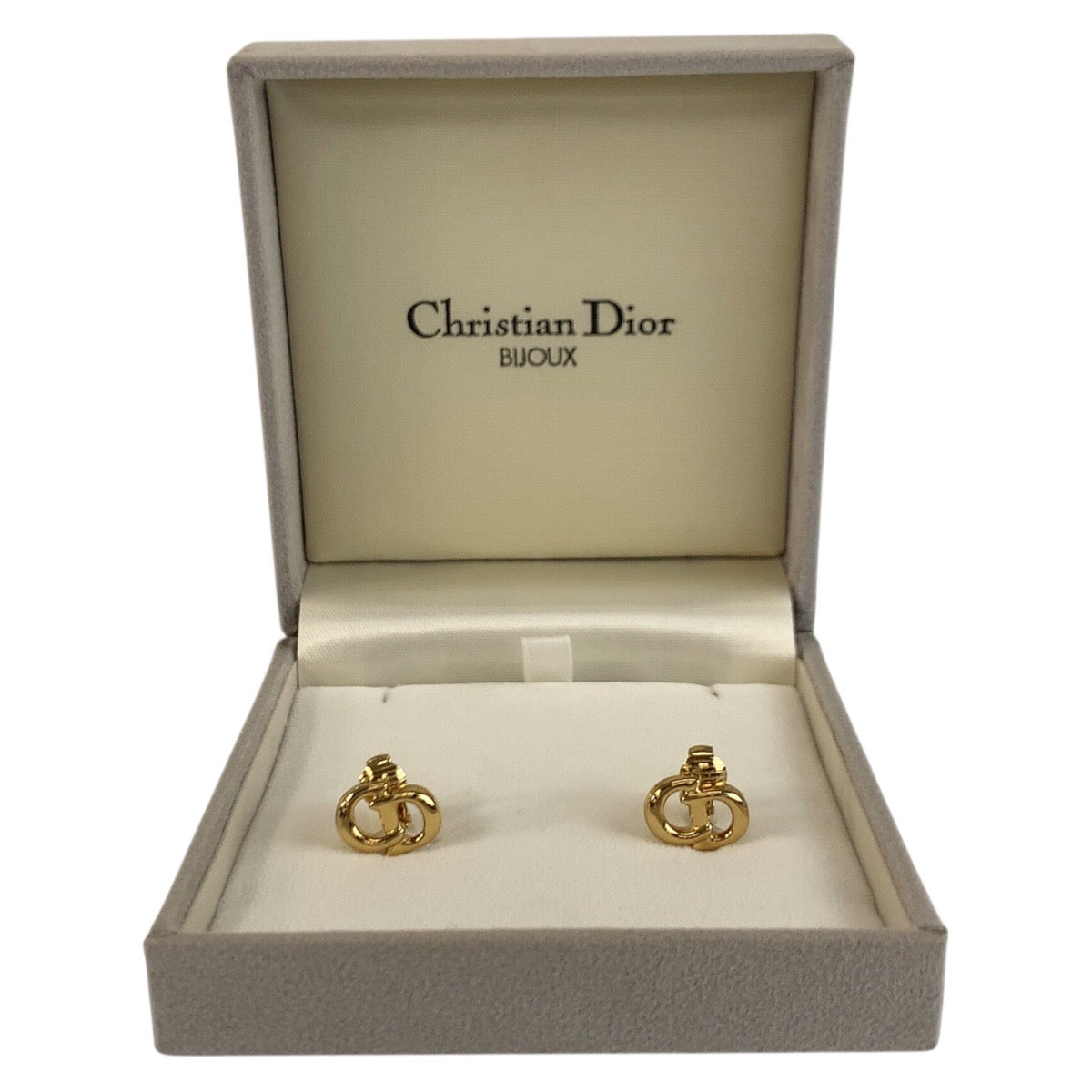 24548
Christian Dior クリスチャンディオール ヴィンテージ CDロゴ ゴールド メッキ イヤリング レディース A12