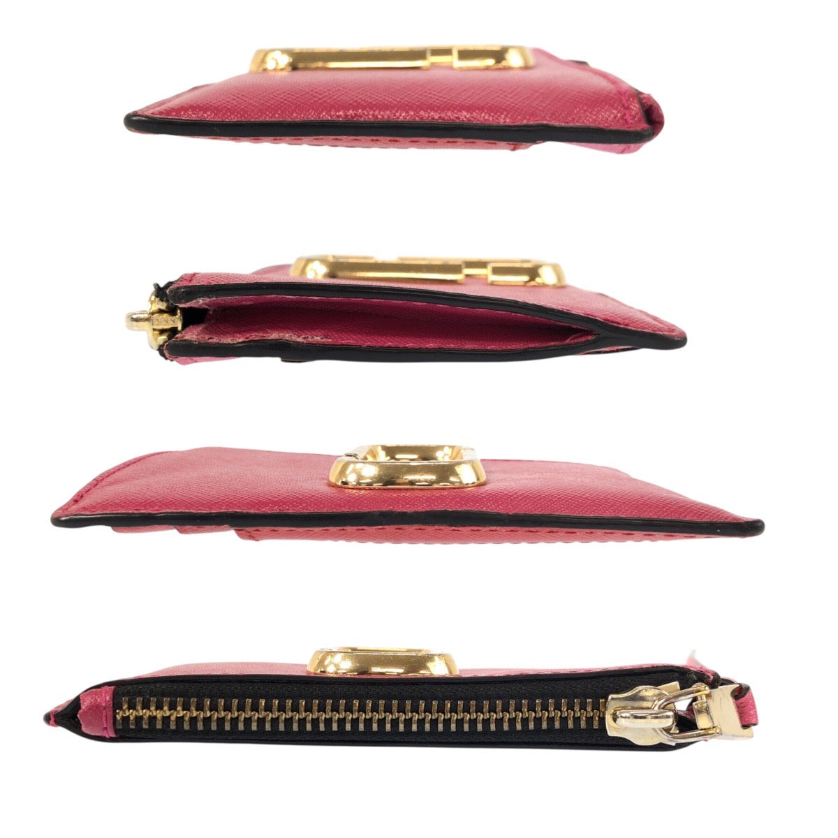 24574
MARC JACOBS マークジェイコブス ピンク レッド ゴールド金具 レザー M0013359 コインケース フラグメントケース レディース AB3