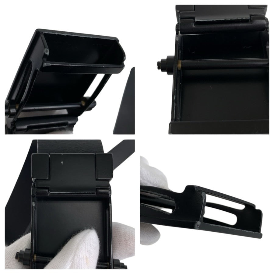 24635
GIVENCHY ジバンシィ ロゴ ブラック 黒 レザー ベルト メンズ ABP20