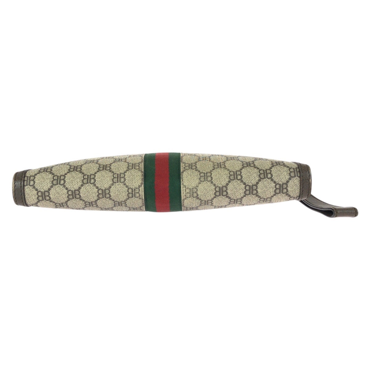 24639
BALENCIAGA バレンシアガ ザ ハッカープロジェクト シェリーライン BALENCIAGA GUCCI ベージュ ブラウン ゴールド金具 PVC 680382 クラッチバッグ セカンドバッグ メンズ ABP62