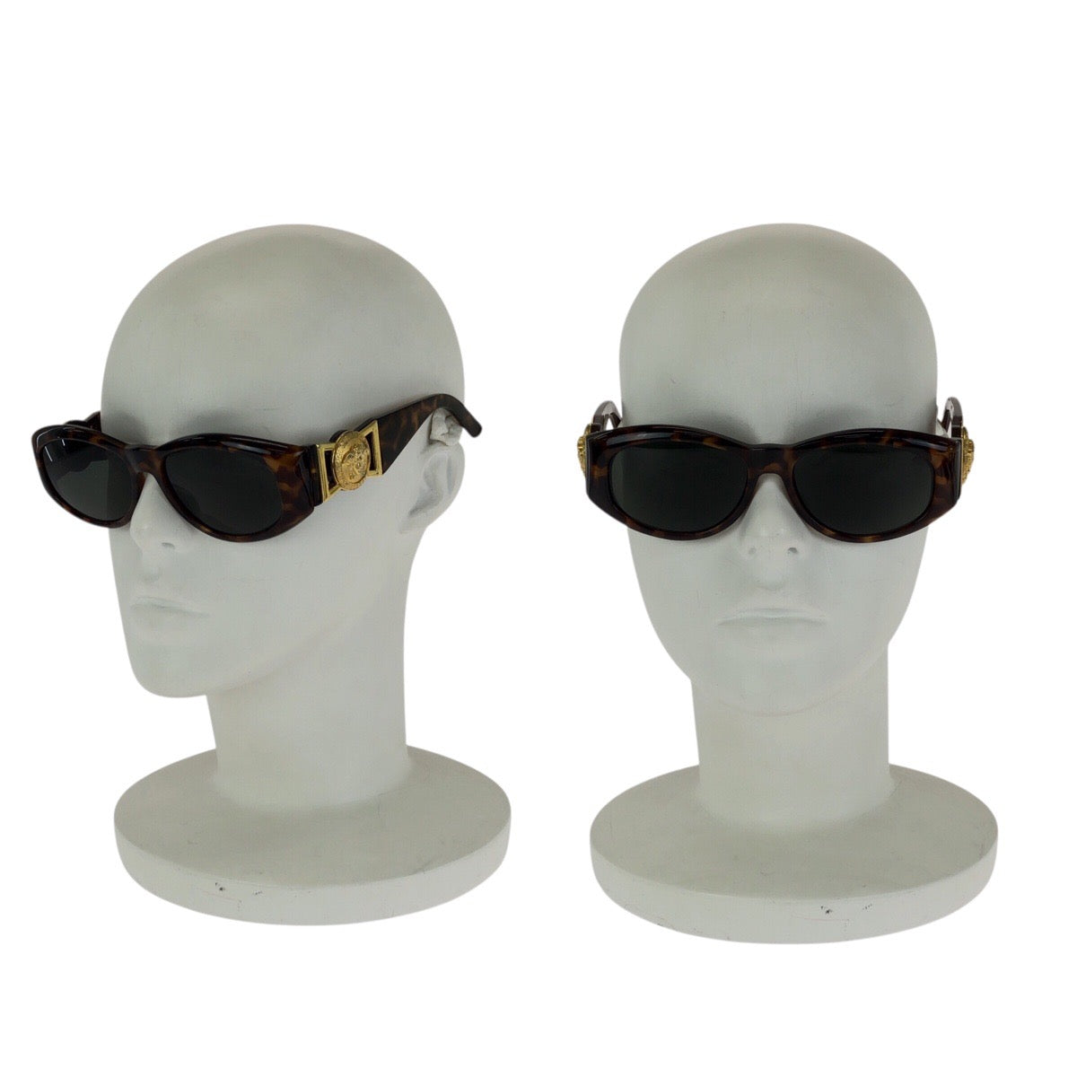 24644
VERSACE ヴェルサーチ ヴィンテージ メデューサ ハバナ ブラウン ゴールド金具 プラスチック / メタル MOD.424 サングラス 男女兼用 オーバル レディース ABP21