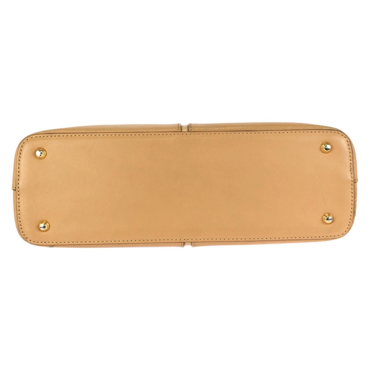 24726
BURBERRY バーバリー ロゴ ベージュ ゴールド金具 レザー ショルダーバッグ ハンドバッグ レディース AB21