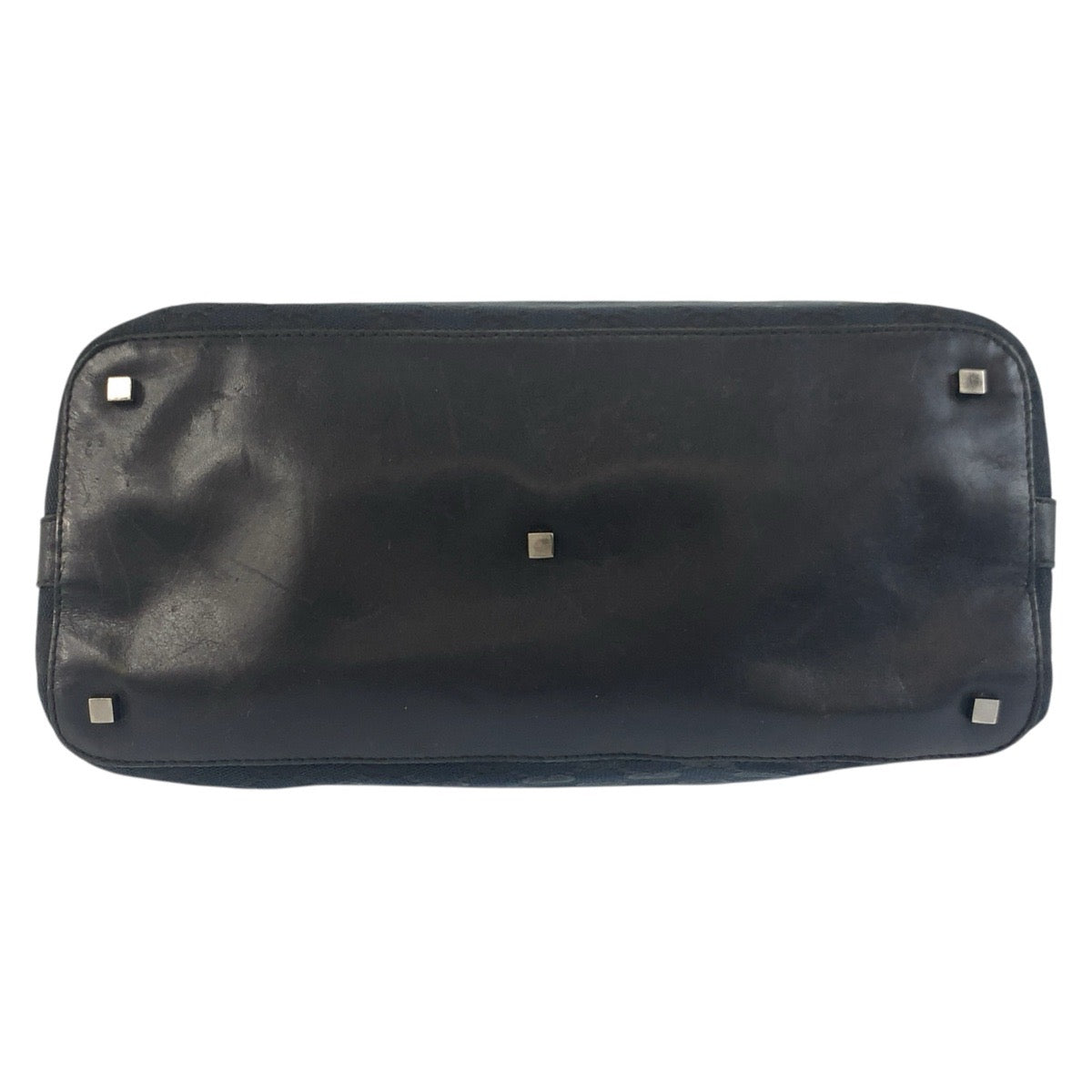 24752
GUCCI グッチ ブラック 黒 シルバー金具 GGキャンバス / レザー 001 4298 ショルダーバッグ レディース AB23