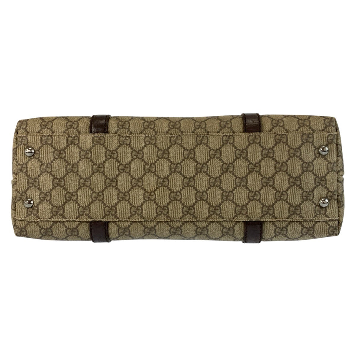 24753
GUCCI グッチ ベージュ ブラウン GGスプリームキャンバス / レザー 114595 トートバッグ ハンドバッグ レディース AB28