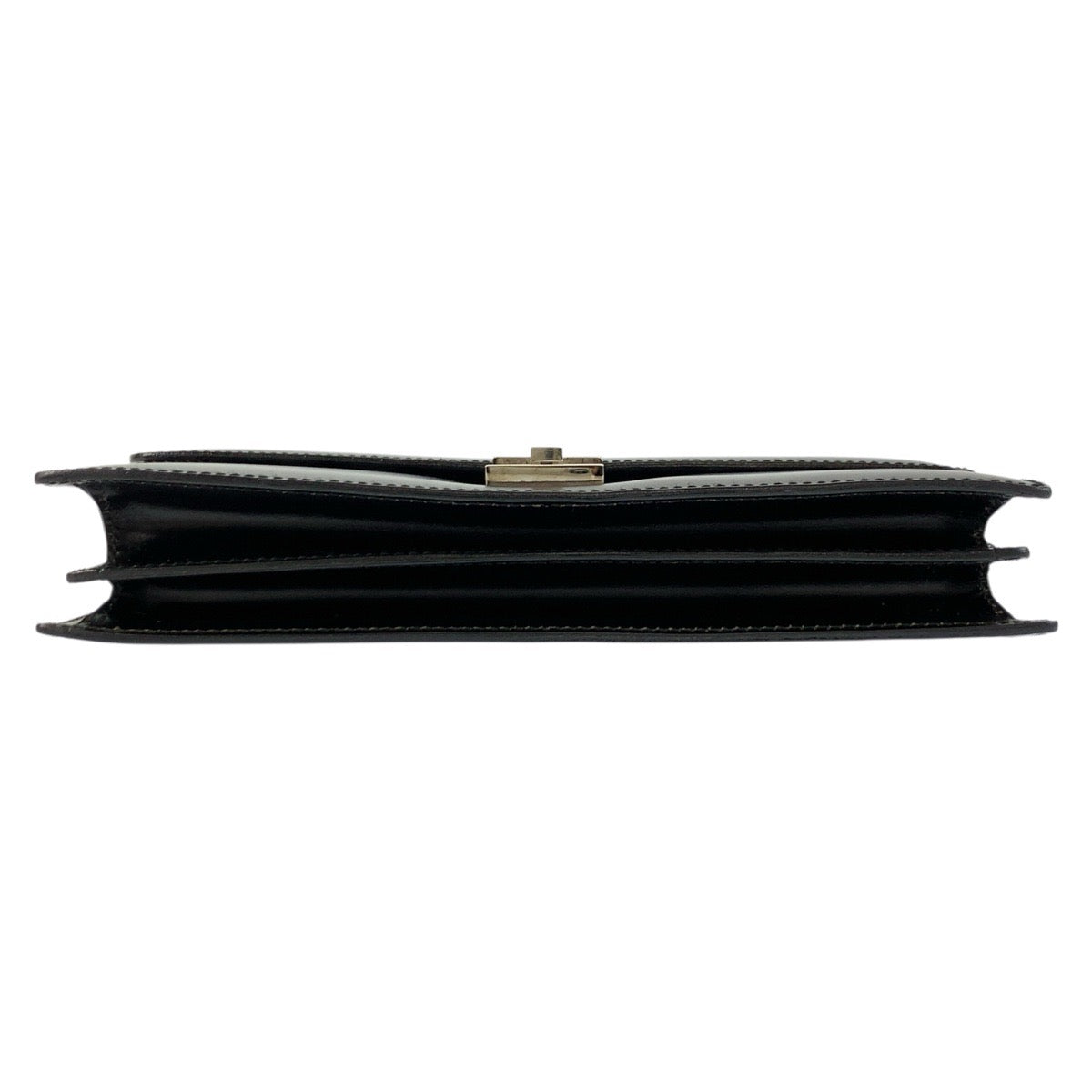 24758
GUCCI グッチ ブラック 黒 シルバー金具 レザー 0181600 クラッチバッグ セカンドバッグ メンズ ABP21