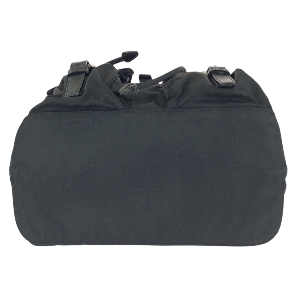 24773
PRADA プラダ テスート 三角ロゴプレート ブラック 黒 シルバー金具 ナイロン / レザー リュックサック バックパック レディース AB35