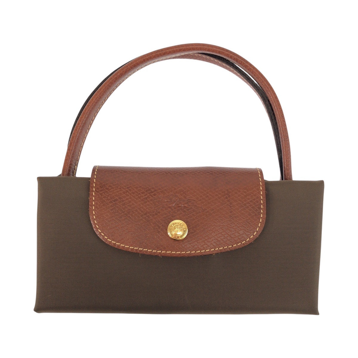 24775
Longchamp ロンシャン ル・プリアージュ カーキ ブラウン ゴールド金具 ナイロン / レザー 2704089015 ハンドバッグ トートバッグ レディース A14