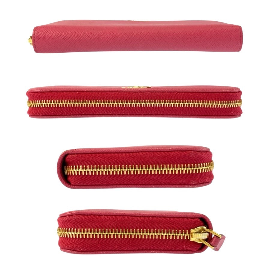 24906
PRADA プラダ サフィアーノ ピンク ゴールド金具 レザー 長財布 ロングウォレット レディース ABP28