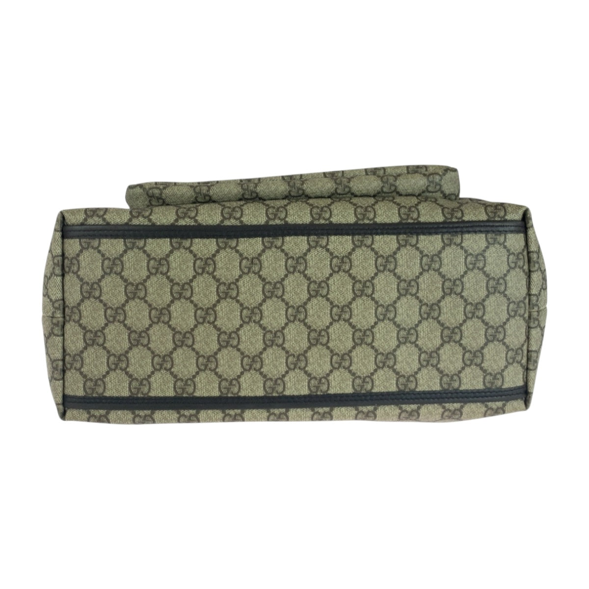 GUCCI グッチ ベージュ ブラウン シルバー金具 GGスプリームキャンバス 108832 トートバッグ ショルダーバッグ メンズ ABP37