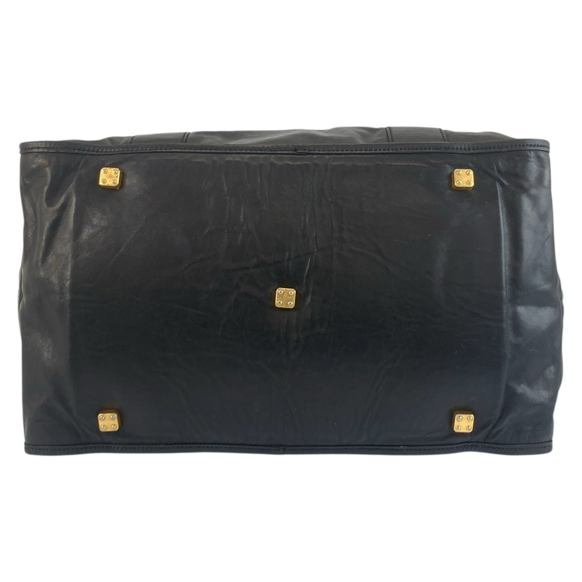 25098
LOEWE ロエベ アナグラム ブラック 黒 ゴールド金具 レザー ボストンバッグ ハンドバッグ レディース AB42