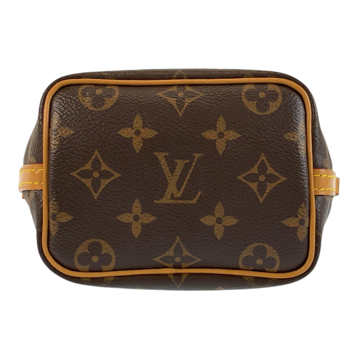 25123
LOUIS VUITTON ルイヴィトン モノグラム ナノ ノエ ブラウン ゴールド金具 PVC / レザー M41346 ショルダーバッグ ポシェット レディース ABP130