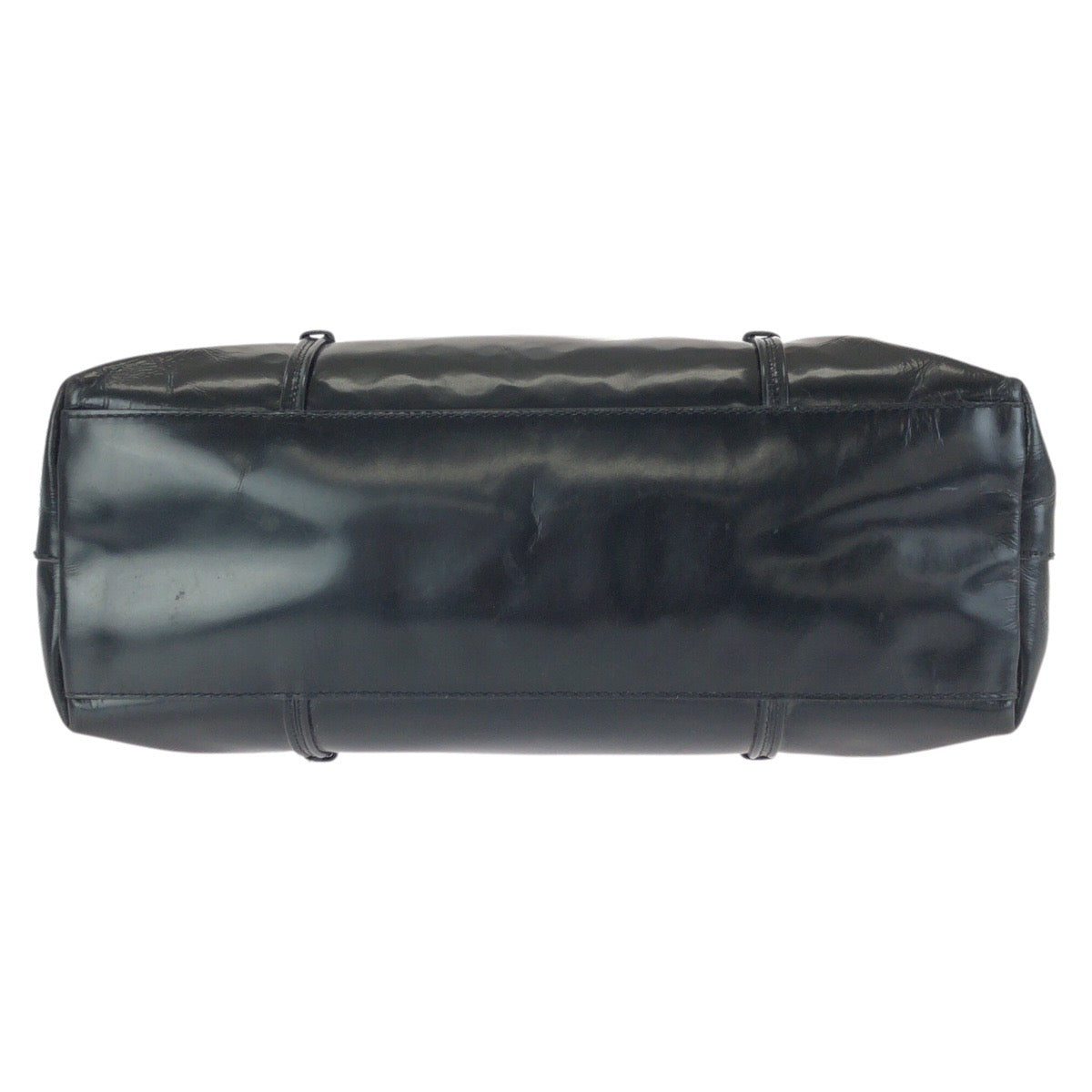 25235
PRADA プラダ ヴィンテージ ブラック 黒 シルバー金具 エナメル トートバッグ ショルダーバッグ レディース AB28
