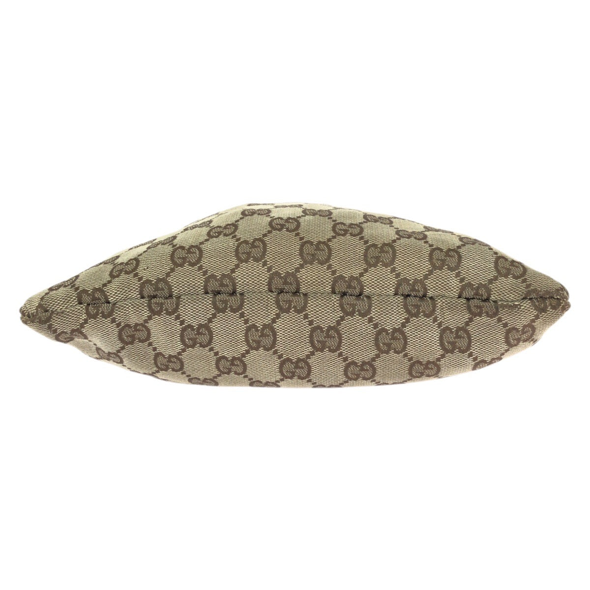 25255
GUCCI グッチ ドローストリング ベージュ ブラウン シルバー金具 GGキャンバス / レザー 004 1137 ポーチ 小物入れ 男女兼用 レディース AB14