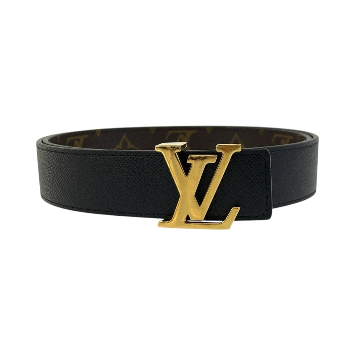 25344
LOUIS VUITTON ルイヴィトン モノグラム サンチュール LVイニシャル 85cm/34インチ ブラウン ブラック ゴールド金具 PVC / レザー M9453 ベルト リバーシブルベルト メンズ A37