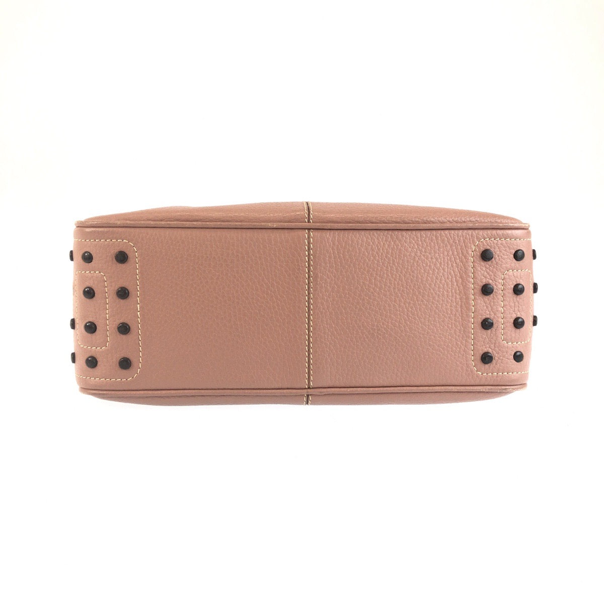 25441
TOD’S トッズ ピンク ダスティーピンク シルバー金具 レザー ハンドバッグ ショルダーバッグ レディース AB14