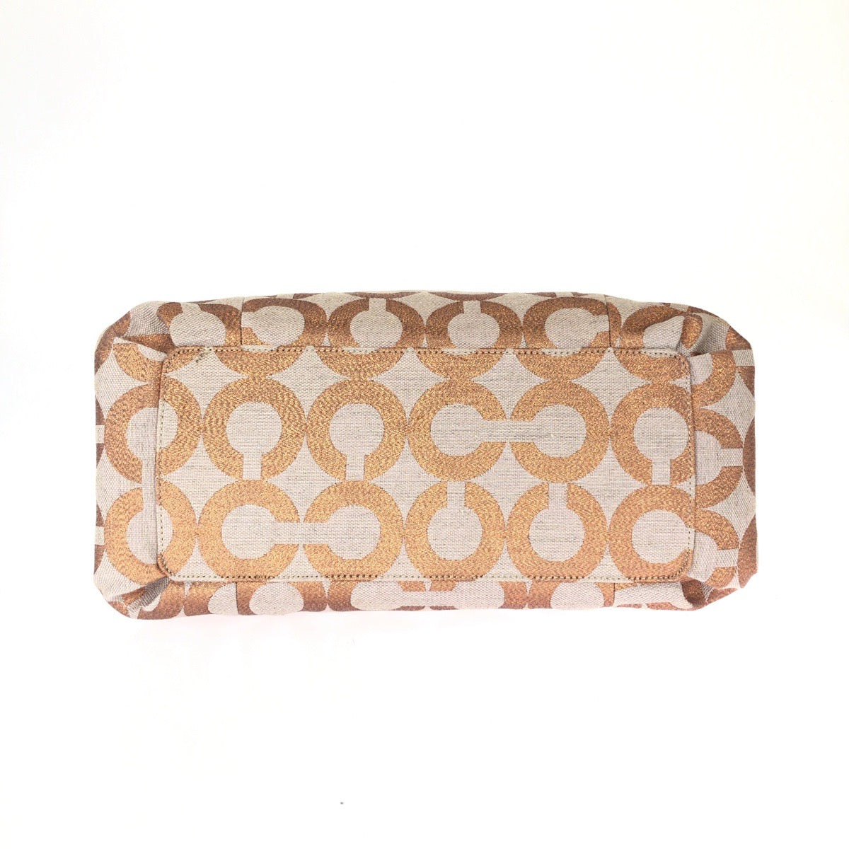 25444
COACH コーチ オプアート ピンク ブラウン ゴールド金具 キャンバス / レザー 13509 ハンドバッグ トートバッグ レディース A14