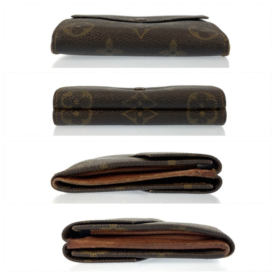 25477
LOUIS VUITTON ルイヴィトン ヴィンテージ モノグラム ポルトモネ ビエ カルトクレディ ブラウン PVC M61660 折り財布 コンパクトウォレット メンズ AB7