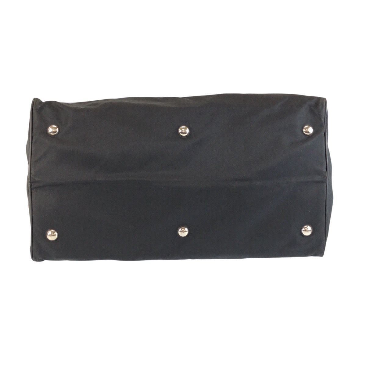 25633
PRADA プラダ テスート 三角ロゴプレート ブラック 黒 シルバー金具 ナイロン / レザー ボストンバッグ 旅行バッグ 男女兼用 レディース ABP58
