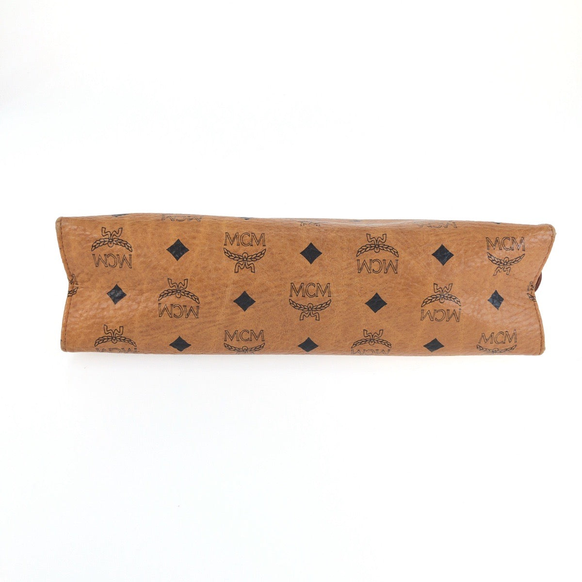 25660
MCM エム シー エム ヴィセトス ブラウン ゴールド金具 レザー 07191 クラッチバッグ セカンドバッグ メンズ AB8