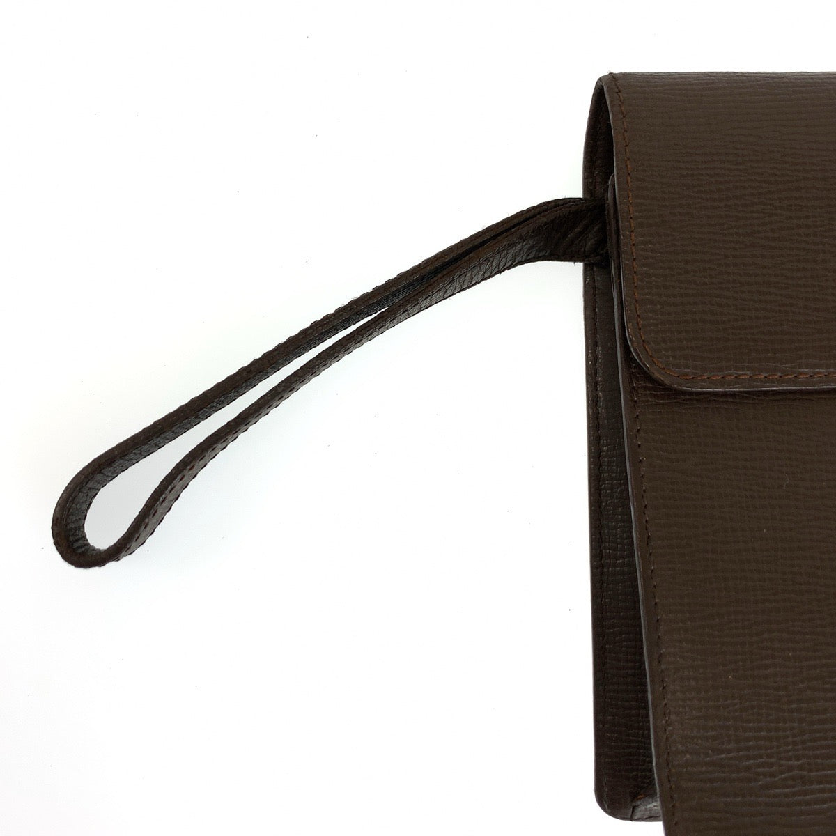 25666
LOEWE ロエベ アナグラム ブラウン ゴールド金具 レザー クラッチバッグ セカンドバッグ メンズ AB17