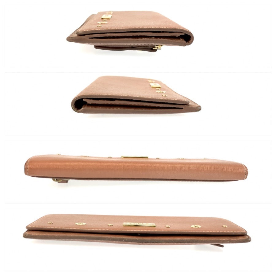 25971
Furla フルラ ピンク ゴールド金具 レザー 長財布 ロングウォレット レディース AB2
