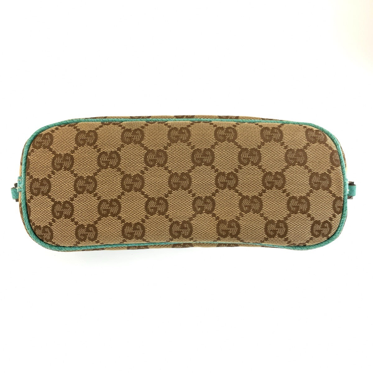 26028
GUCCI グッチ ベージュ グリーン GGキャンバス 07198 ハンドバッグ アクセサリーポーチ レディース ABP35