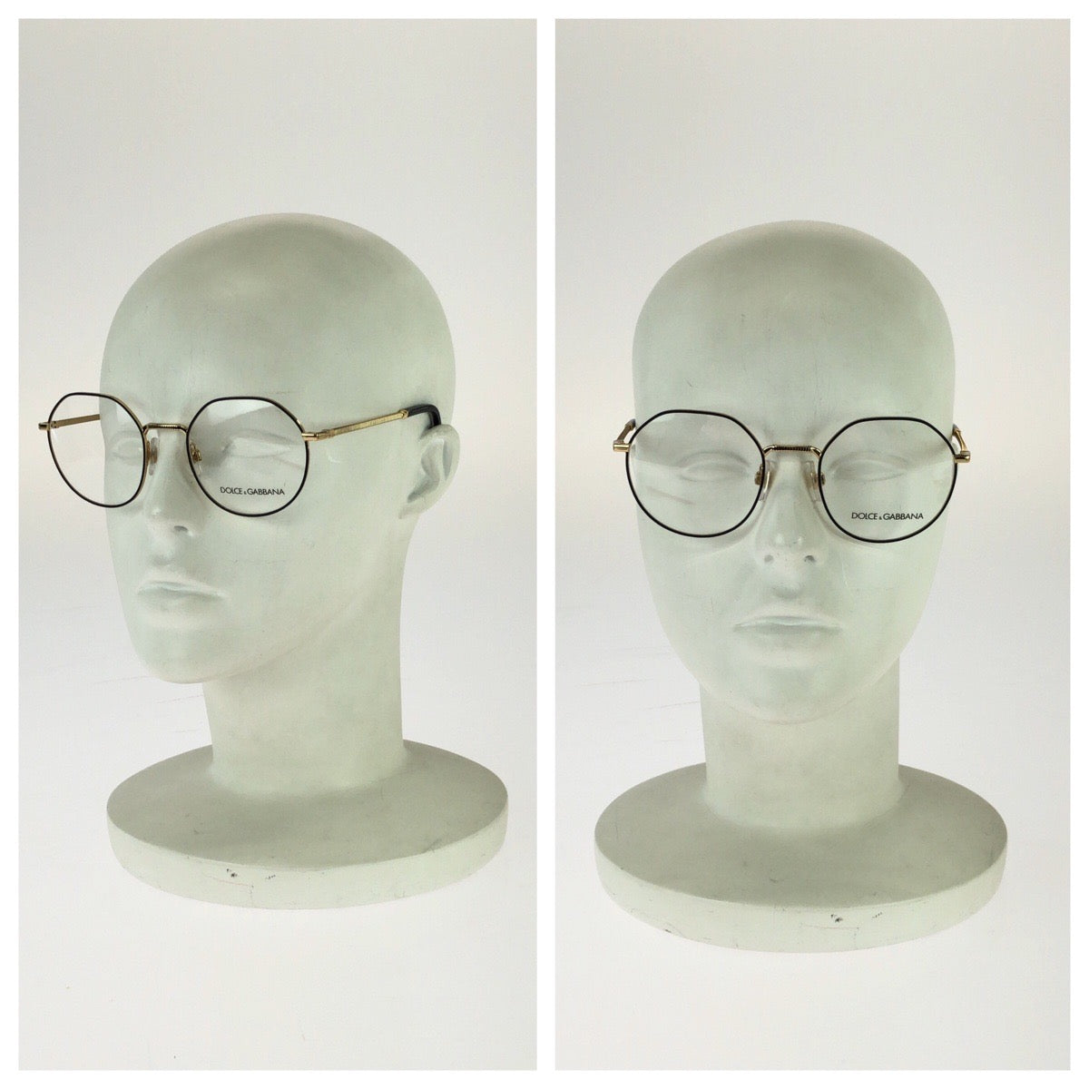 26141
DOLCE&GABBANA ドルチェアンドガッバーナ Essential パント サイズ 52□21 ブラック 黒 ゴールド金具 メタル / プラスチック DG1344 メガネ 伊達メガネ 男女兼用 メンズ S13