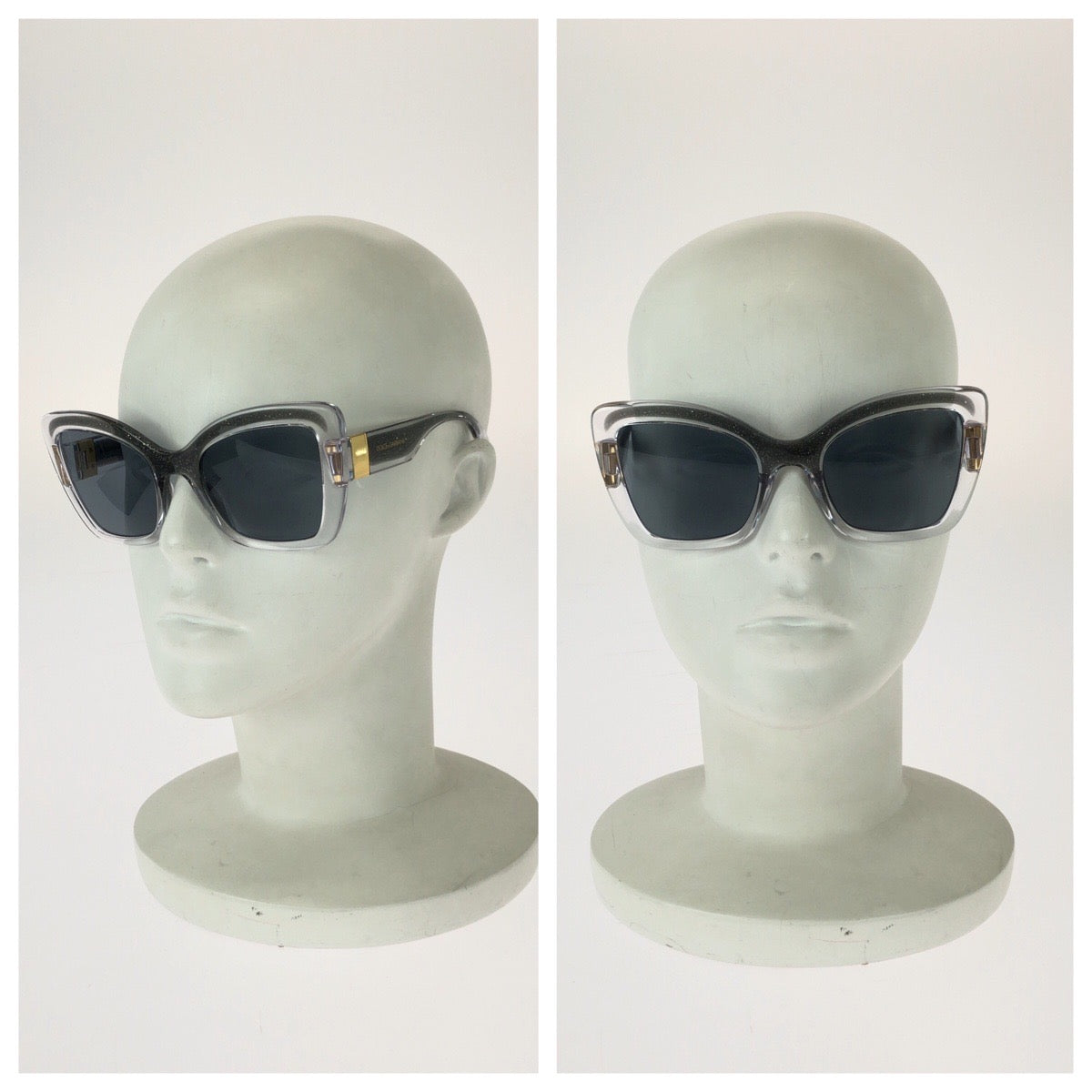 26145
DOLCE&GABBANA ドルチェアンドガッバーナ サイズ53□22 クリア グレー ゴールド金具 プラスチック / メタル DG6170 33494R サングラス 男女兼用 バタフライ レディース S14