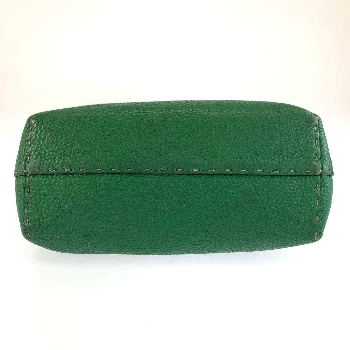 26183
FENDI フェンディ セレリア グリーン シルバー金具 レザー 8BH099 トートバッグ ハンドバッグ レディース AB23